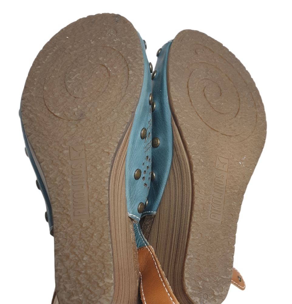 Pikolinos Benissa colorJeans wedge sandal size 7 - Picture 5 of 10